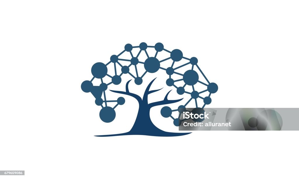 Net Tree Vector Tree Network Digital Stock Illustration - Download Image Now - Nerve ...