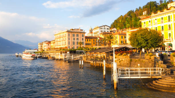 istock Bellagio with lake Como and colorful building 679661362