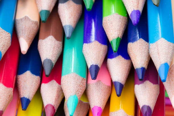 istock Close up image of color pencils 679662372