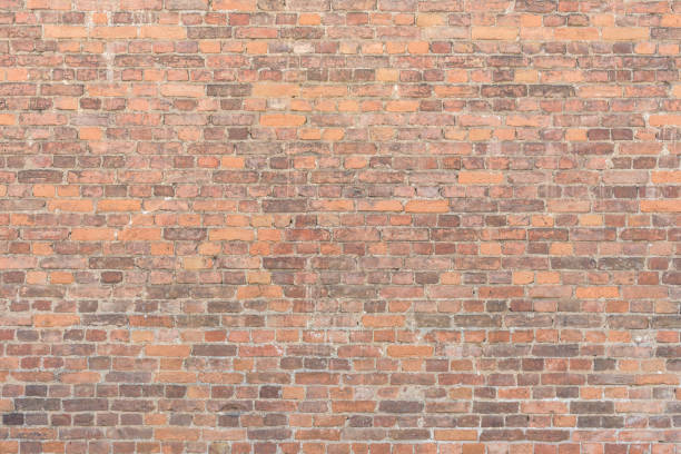 istock Texture ancient brick wall, horizontal arrangement of old brickwork, abstract background 679667074
