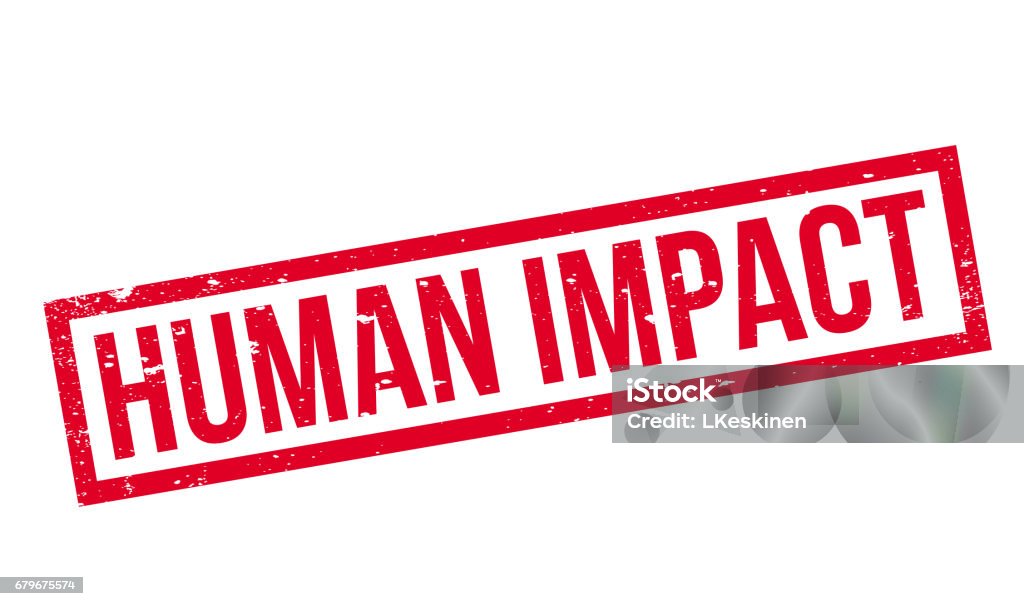 Human Inpaxt Human Impact Rubber Stamp Stock Illustration - Download Image Now ...