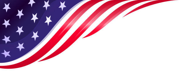 애국심 - patriotism fourth of july backgrounds american flag stock illustrations