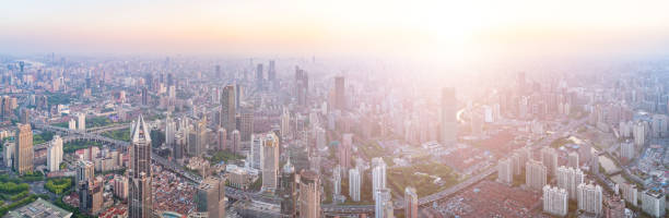 istock Aerial view of Shanghai Skyline 679689378