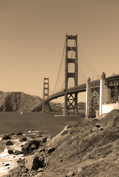 istock The Golden Gate Bridge, an engineering marvel of construction and architectural landmark which sees both automobile and pedestrian traffic in San Francisco, California, USA 679699210