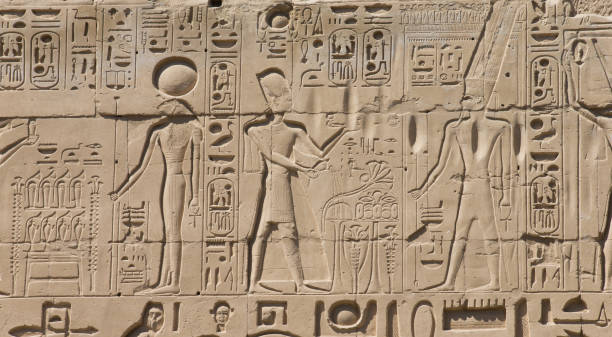 istock old egypt hieroglyphs carved on the stone 679699416
