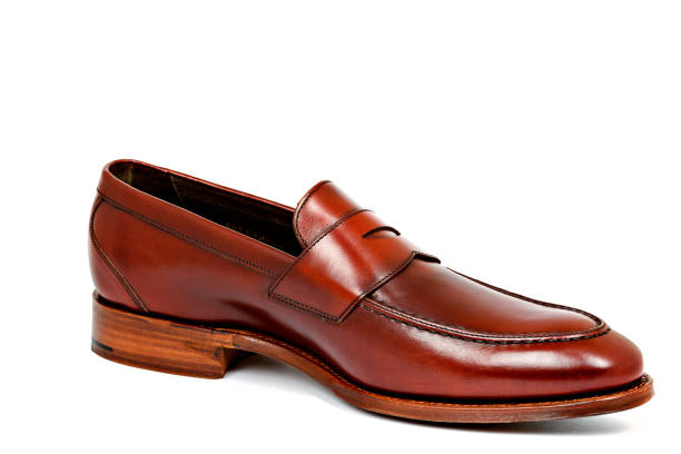 istock cherry calf penny loafer shoe toe to right 679716950