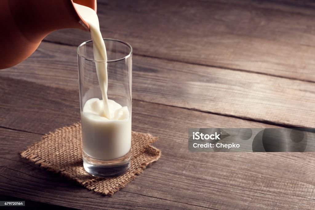 Glas Milch - Lizenzfrei Milch Stock-Foto