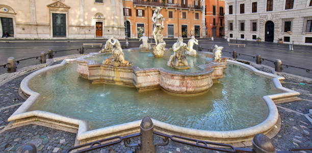 istock Fountain on the Navona square, Rome, Italy 679737912