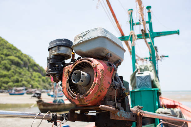 istock Thai small fishing boat engine 679739992
