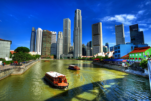The Singapore River is a river in Singapore that flows from the Central Area, which lies in the Central Region in the southern part of Singapore before emptying into the ocean.
