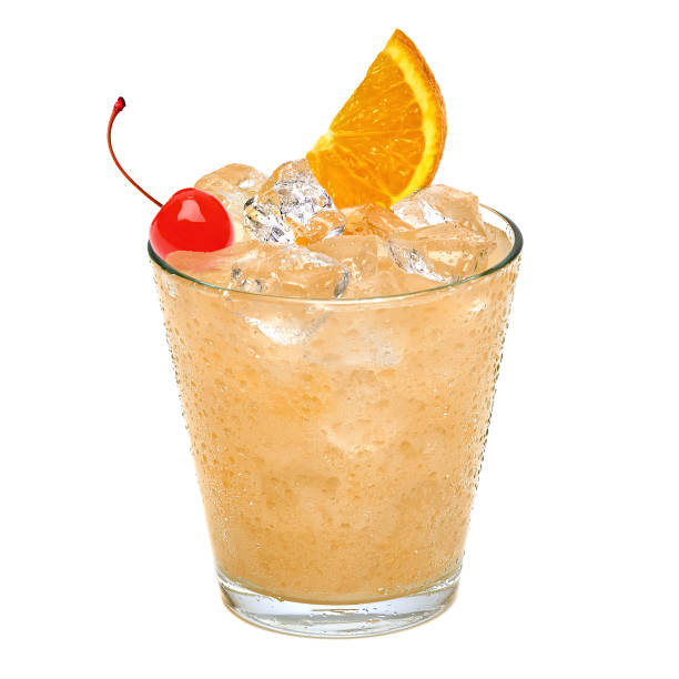 istock John Collins or Whiskey sour cocktail isolated on white background 679762388