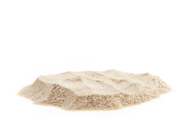 istock Pile of sand isolated on white background. 679762392