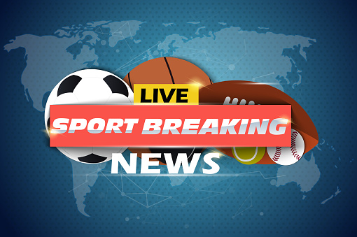 Sport News Background Breaking News Sport News Theme Stock Illustration -  Download Image Now - iStock