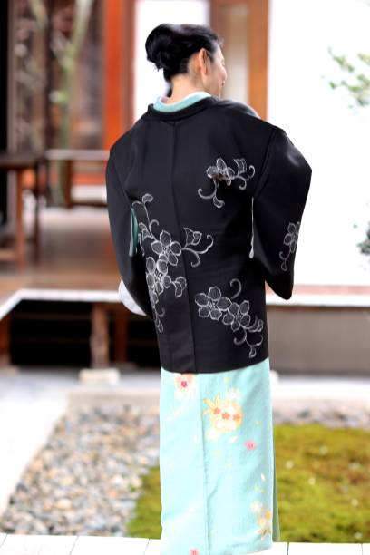 istock Lady with kimono at Japanese temple 679793162