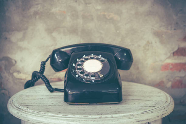 istock Old black phone with dust and scratches, 679797404