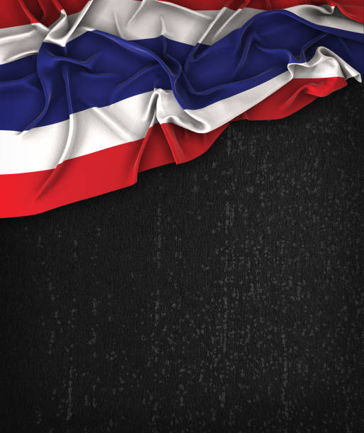 istock Thailand Flag Vintage on a Grunge Black Chalkboard With Space For Text 679799658