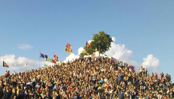 Mass of people