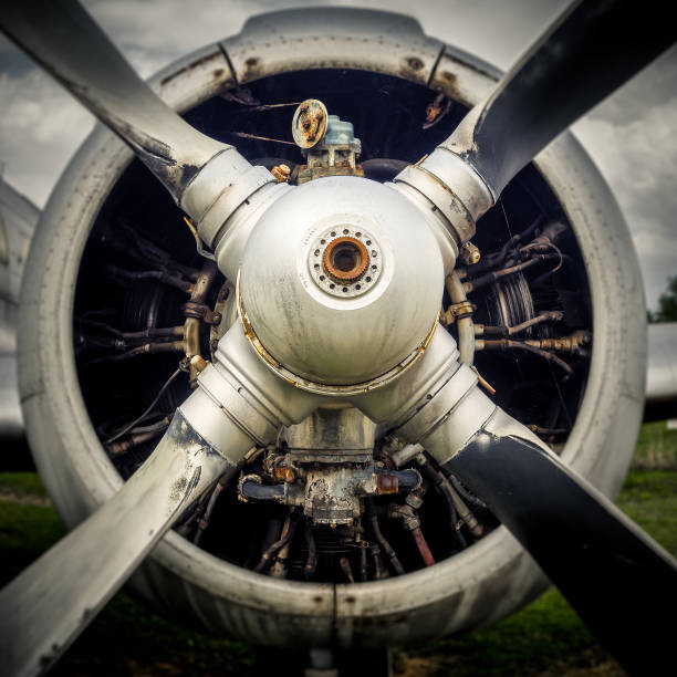 istock The propeller of an old airplane 679810340