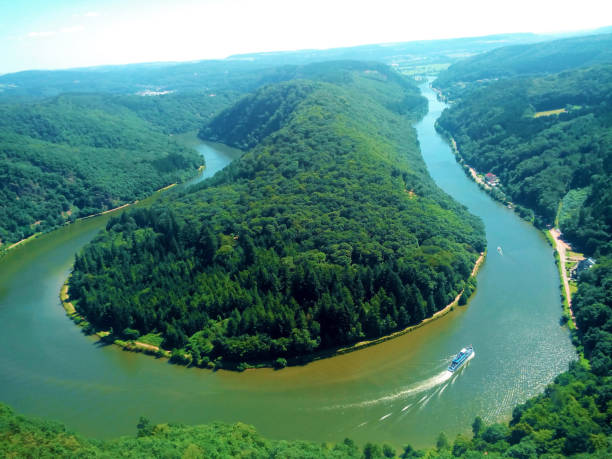 istock View over the Saar loop near Mettlach 679810612
