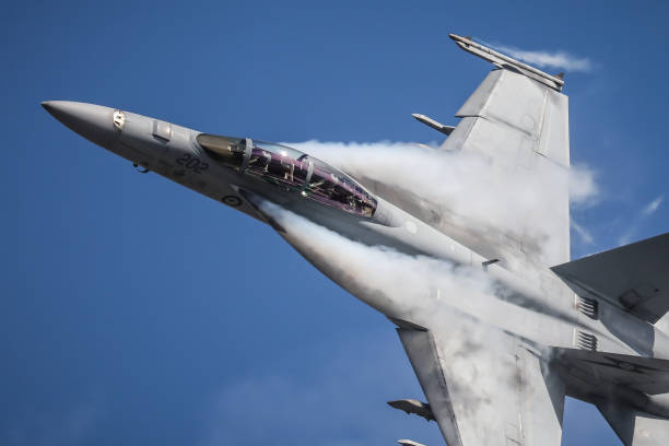 raaf a44 boeing fa-18f super hornet - f/a 18 imagens e fotografias de stock