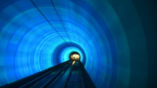 istock Tunnel of light, Shanghai 679820470