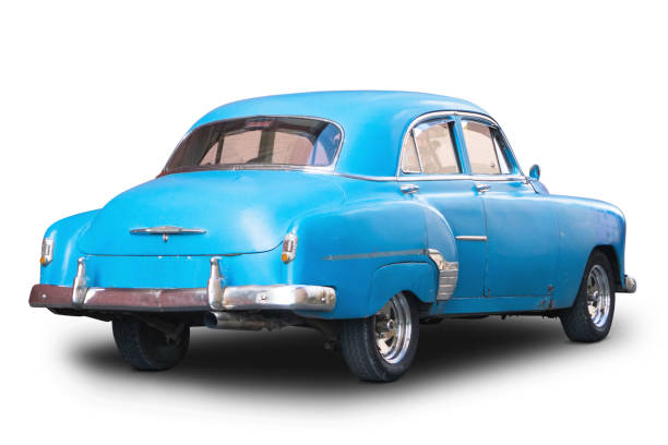 istock Old American car on white Background with clipping Path 679828968
