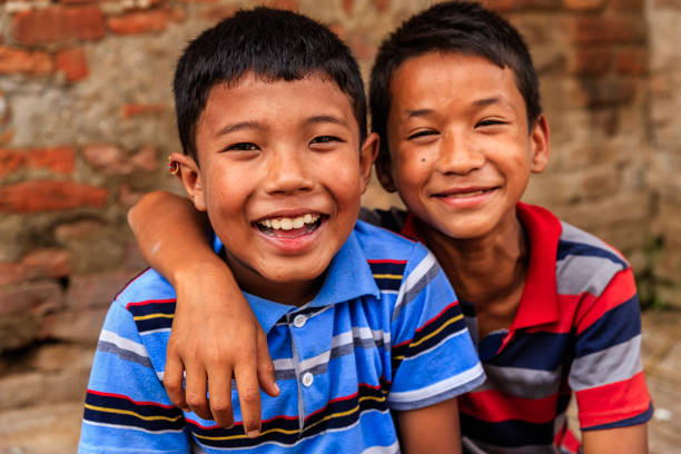 istock Two young Nepalese boys in Bhaktapur 679850400