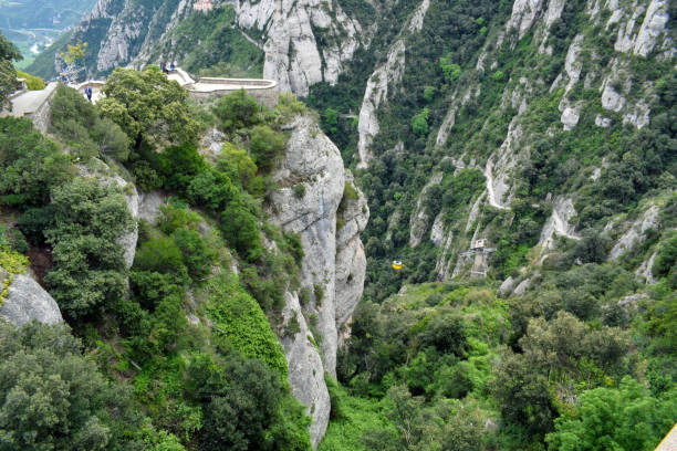 istock Montserrat rocky mountain, Virgin de montserrat 679853554
