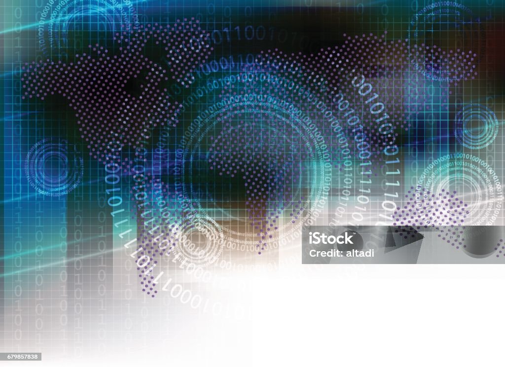 Model Computer Blue Background Abstract Blue Computer Background Stock Illustration - Download Image ...