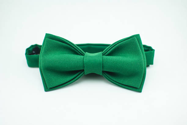 istock Stylish and well-designed green bow tie on white background; isolated 679860000