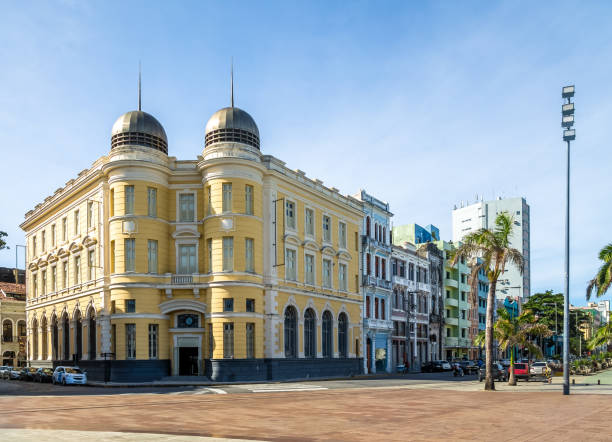 istock Old Building in Marco Zero Square at Ancient Recife district - Recife, Pernambuco, Brazil 679861388
