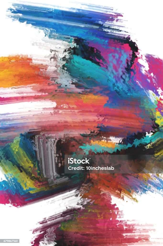 colourful abstract painting texture Abstract stock illustration