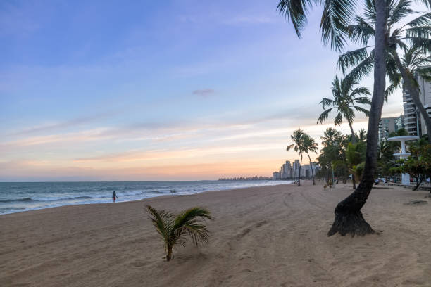 istock Boa viagem Beach and city skyline at sunset - Recife, Pernambuco, Brazil 679869332