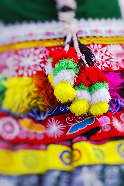 istock Peruvian dancers at the parade in Cusco. People in traditional clothes. 679869530
