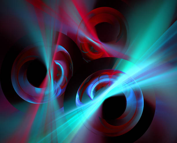 istock Abstract illustration of a fractal pattern on black background 679879242