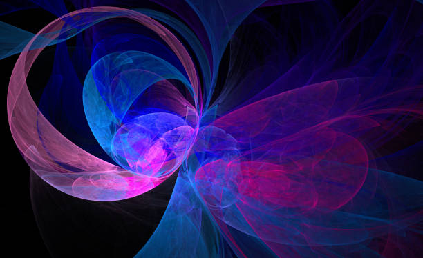 istock Abstract illustration of a fractal pattern on black background 679885320