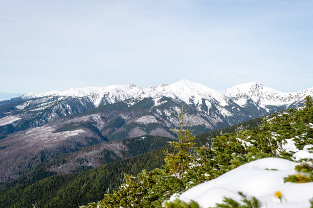 istock mountain tops in winter covered in snow 679890932