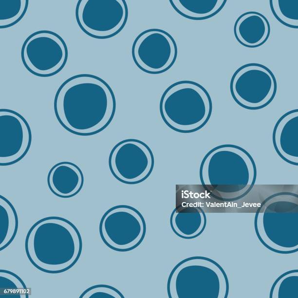 Vector Pattern Lbue Seamless Vector Geometrical Pattern Blue Endless Background With Hand ...