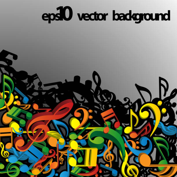 istock Stockpile of Musical Notes - Colorful Abstract Background Design 679894210