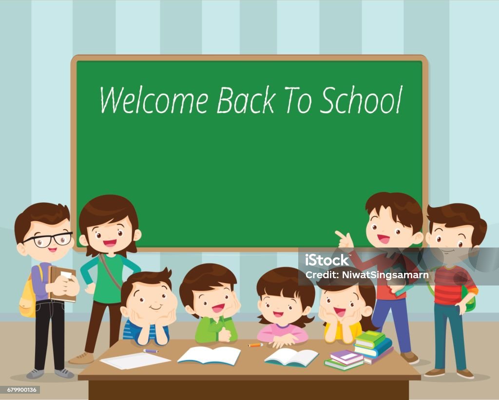 Welcome Back To School Stock Illustration - Download Image Now ...