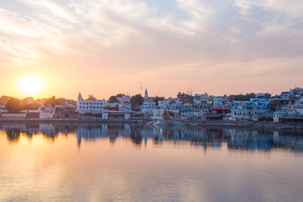 istock Cityscape at Pushkar, Rajasthan, India 679904680