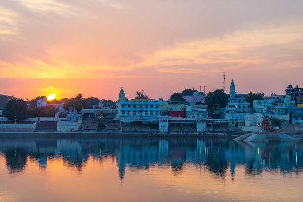 istock Cityscape at Pushkar, Rajasthan, India 679904746