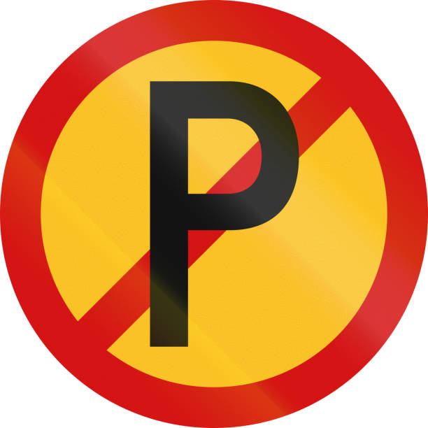 istock Temporary No Parking sign used in South Africa 679911142