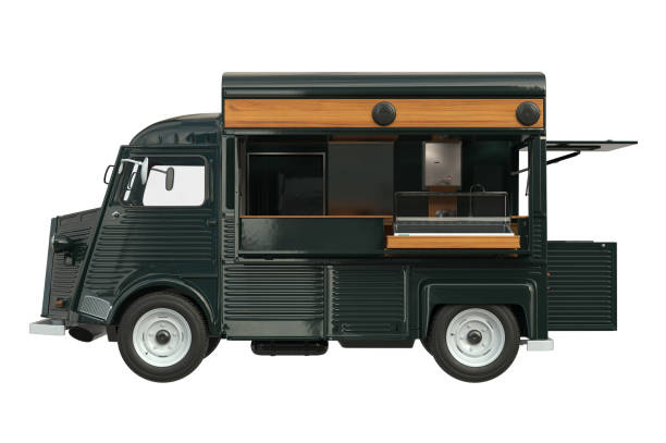 istock Food truck eatery, side view 679932306