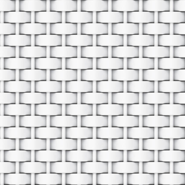 Black and white bump map of cloth for texture, 3D rendering