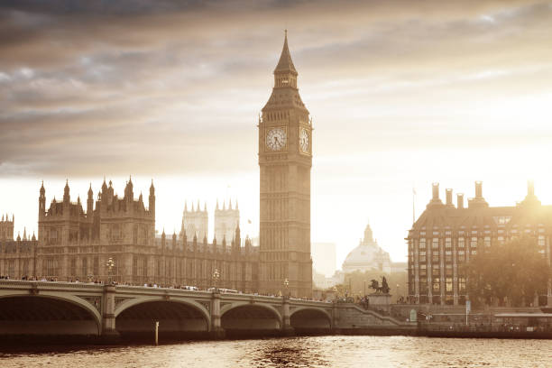 istock Big Ben and Westminster at sunset, London, UK 679935916