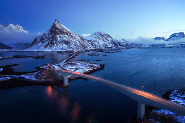 istock Olstind Mount and bridges. Lofoten islands, Norway 679940978