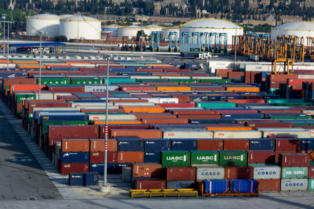 Container Yard stock photo