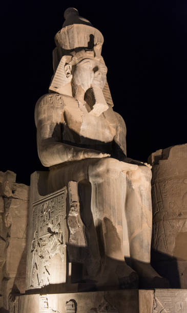 istock Statue of Ramses II at Luxor Temple at night 679954710