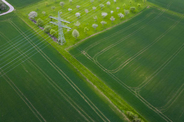 istock Aerial view of rural scene 679960032